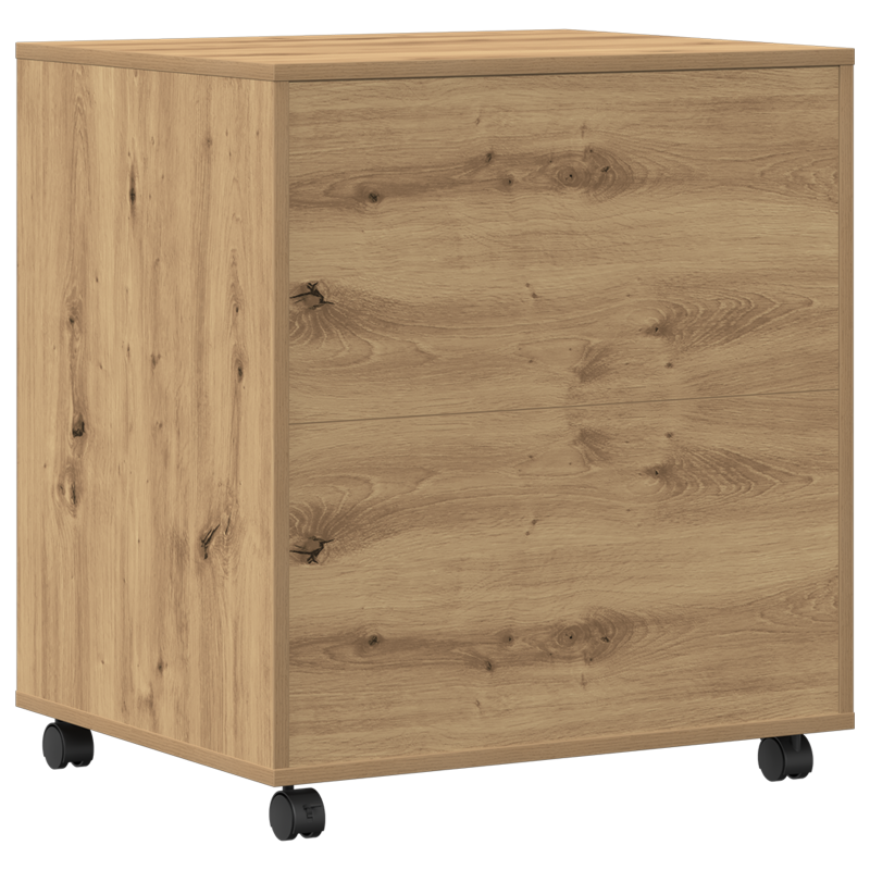 Druckerstand mit Rädern Artisan Eiche 60x50x67 cm