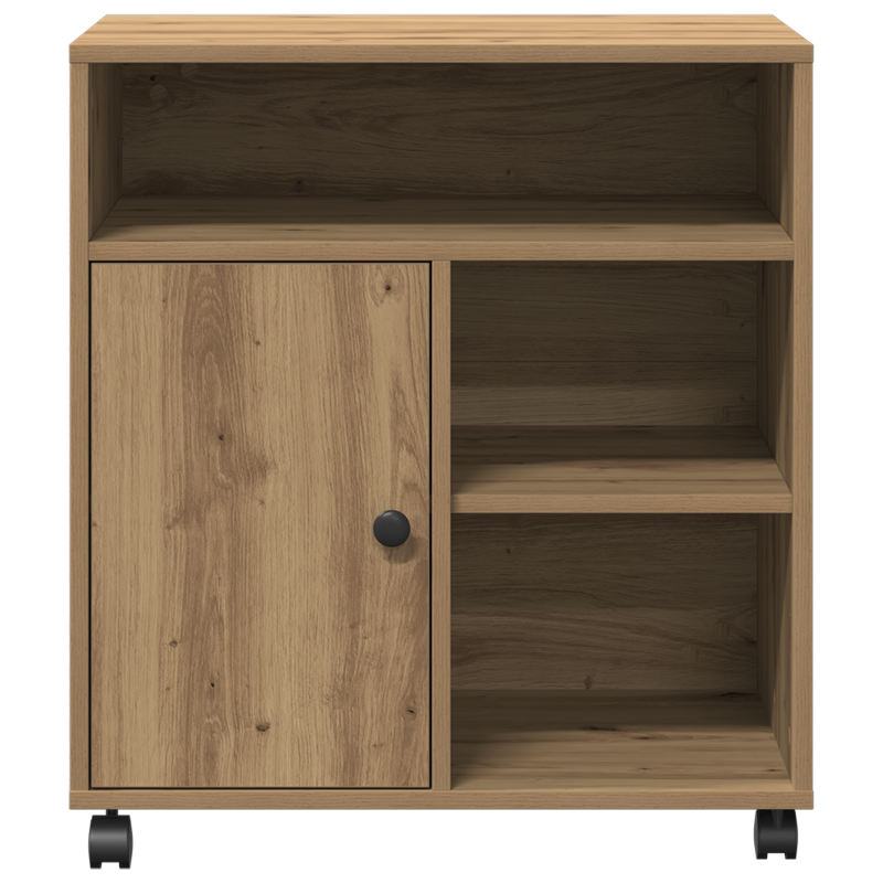 Druckerstand mit Rädern Artisan Eiche 60x50x67 cm