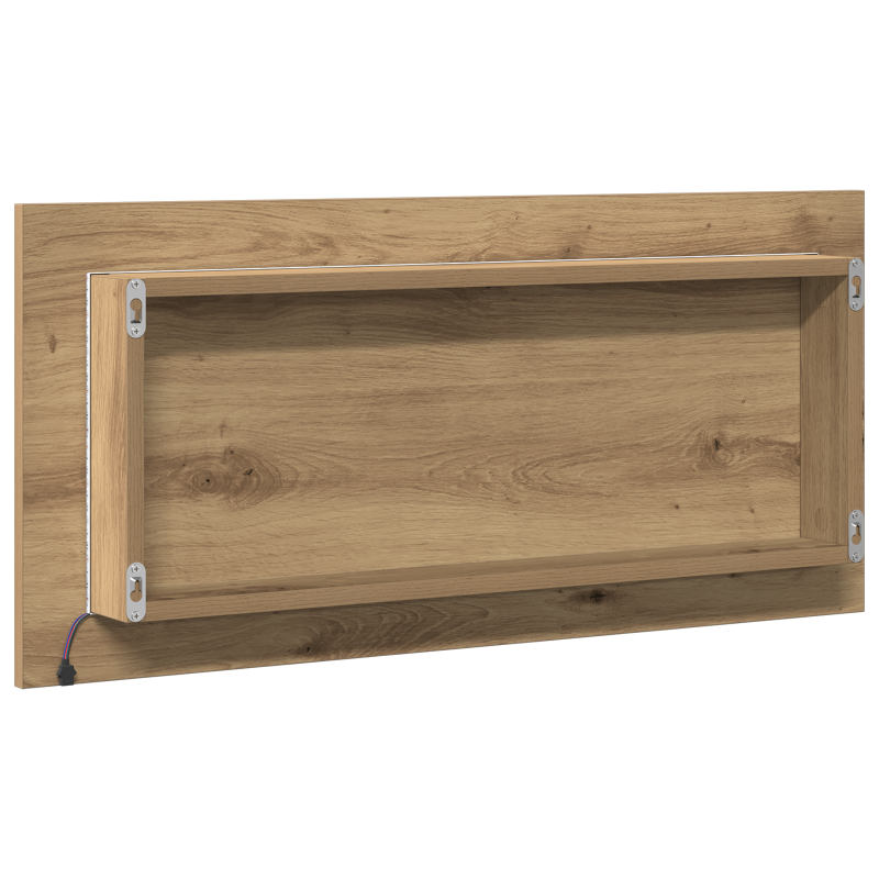 Badezimmer Spiegelschrank mit LED Licht Handwerks Eiche 80x37 cm