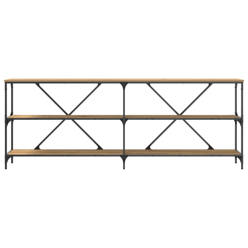 Konsolentisch Artisan Eiche 200x30x75 cm Ingenieurholz & Stahl