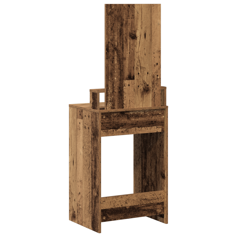 Schminktisch mit Schubladen aus altem Holz 50x41x140 cm