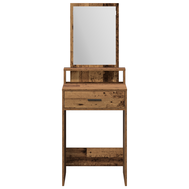 Schminktisch mit Schubladen aus altem Holz 50x41x140 cm