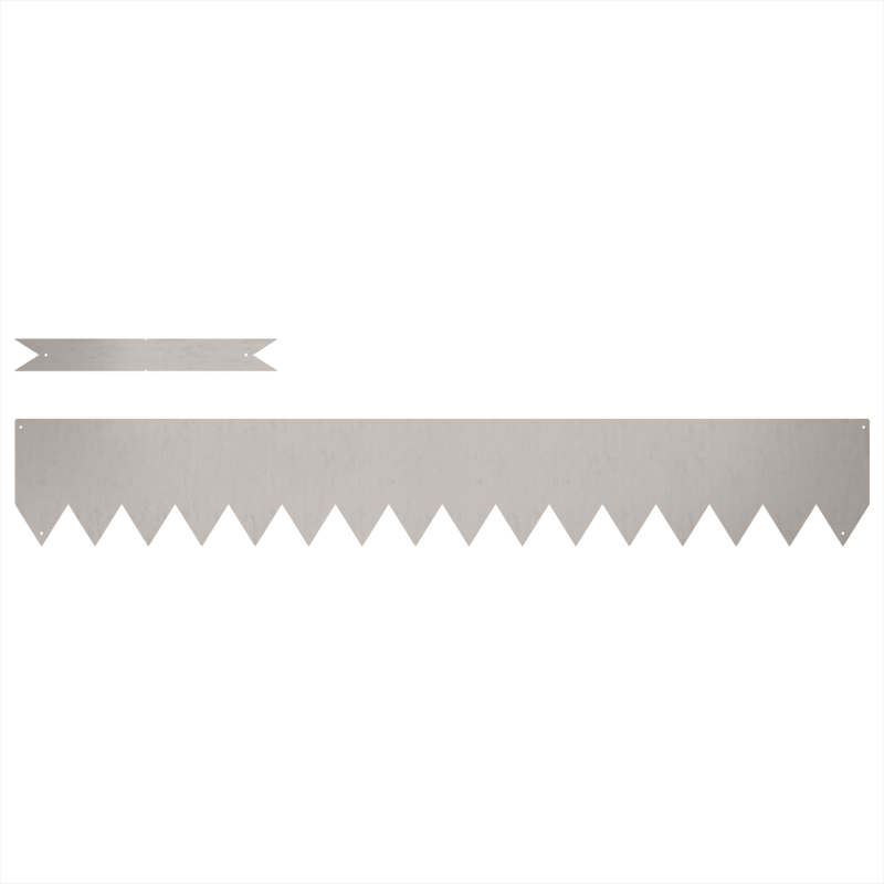 Rasenrandsteine 20 Stück 100x0,5x15 cm Wetterstahl