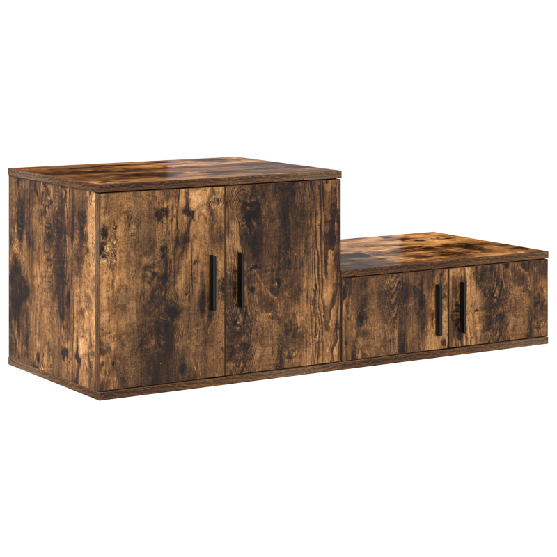 Aufbewahrungsschrank, Geräucherte Eiche, 118x41x40 cm, Hergestellt aus Holz