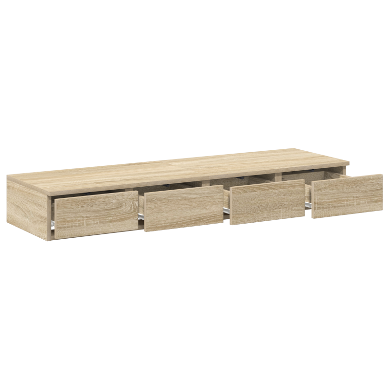 Bett Schubladen Sonoma Eiche 120x36.5x16.5 cm Holzwerkstoff