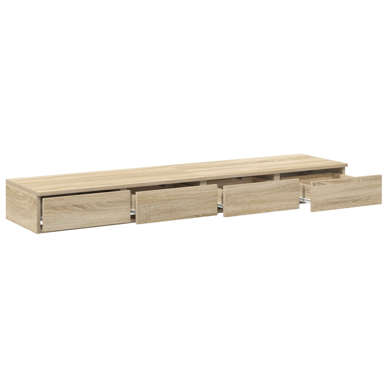 Bettkommoden Sonoma Eiche 160x36,5x16,5 cm Holzwerkstoff