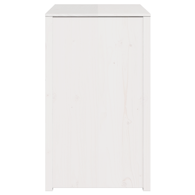Außenküchenschrank Weiß 106x55x92 cm Massivholz Kiefer