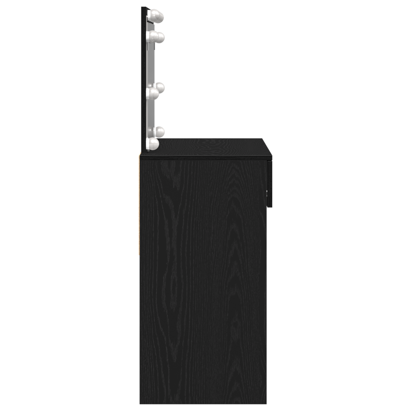 Schminktisch mit LED Schwarze Eiche 100x40x120 cm