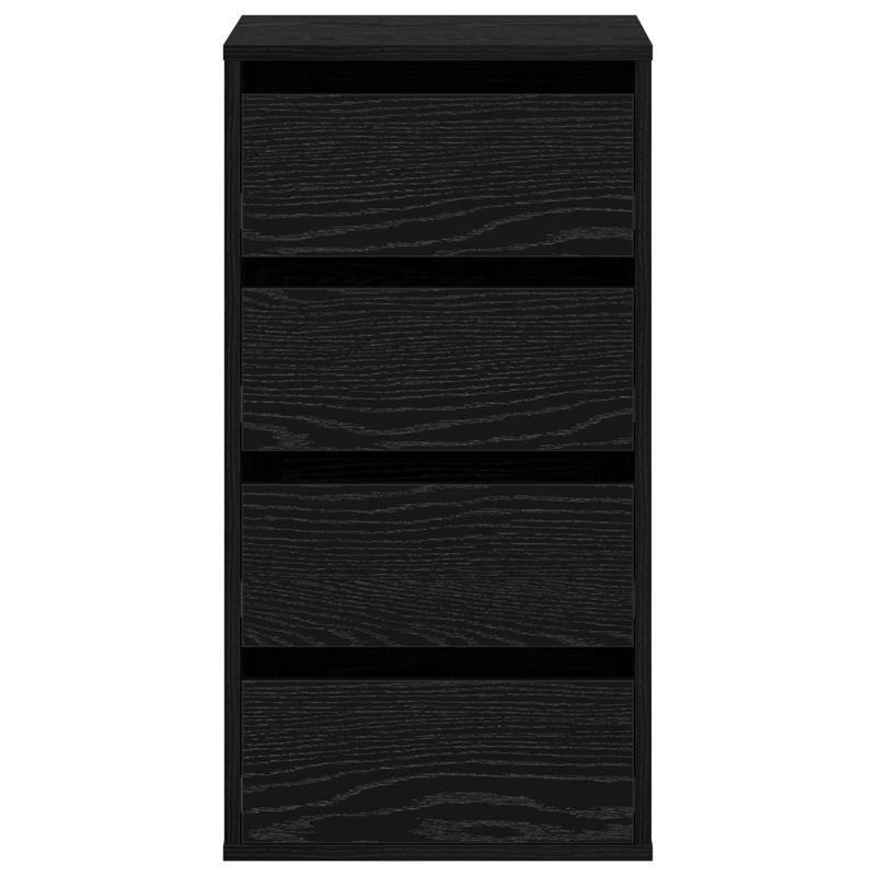 Eck-Kommode Schwarz Eiche 40x41x76 cm Holzwerkstoff