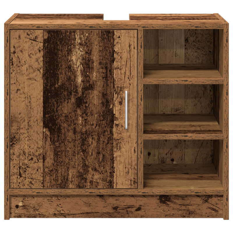 Waschtisch-Schrank Altholz 63x29x55 cm Massivholz