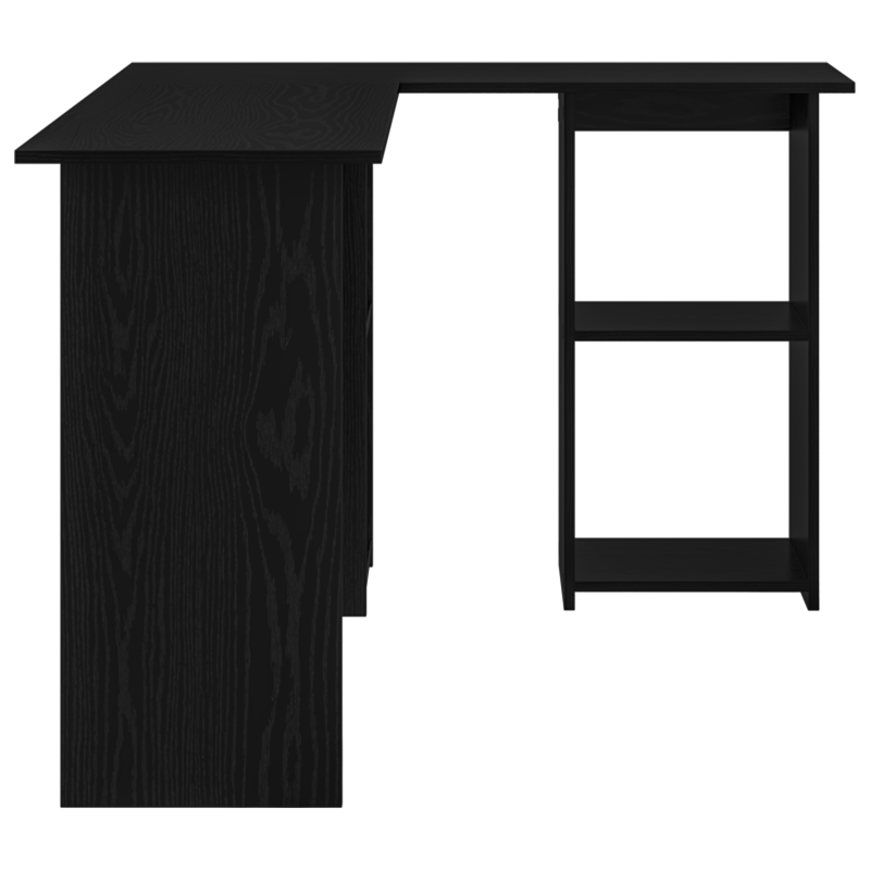 Eckschreibtisch aus schwarzem Eichenholz Schwarze Eiche Holzwerkstoff