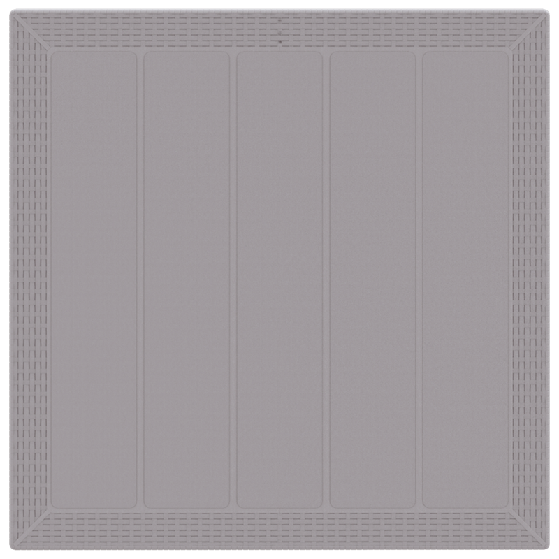 Gartentisch Hellgrau 100x100x73 cm Poly Rattan