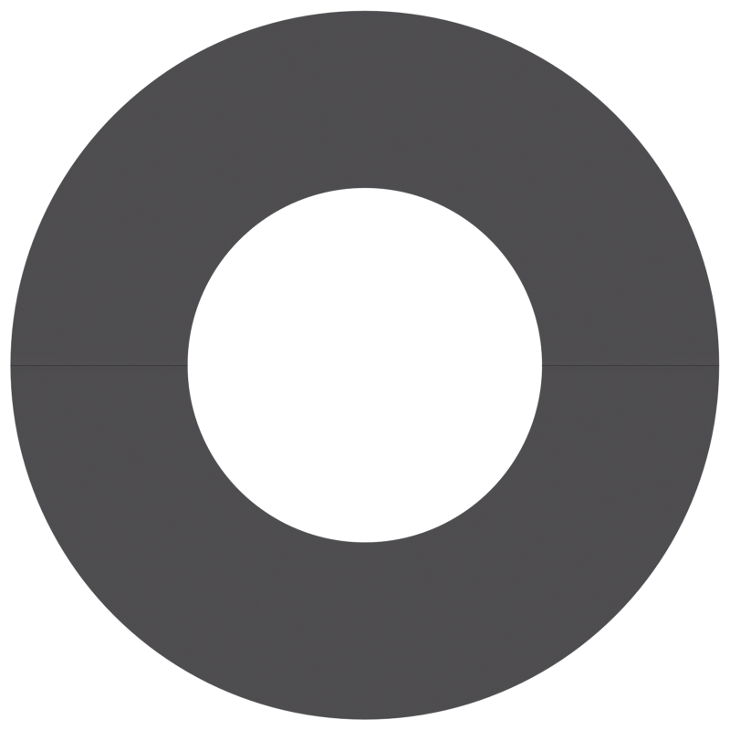 Metallpflanzgefäß Schwarz Metall 60 x 60 x 1.3 cm