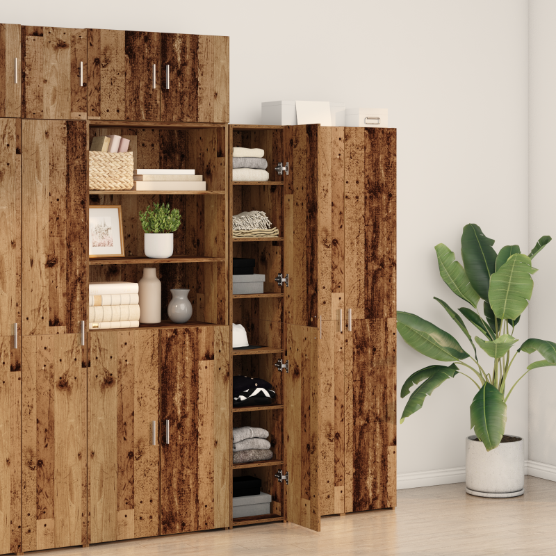 Highboard Altholz 30x42.5x185 cm Kontrast Holz