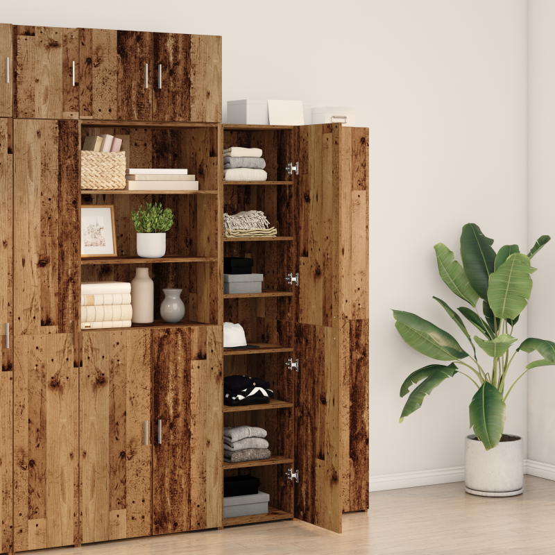 Highboard Altholz 40x42.5x185 cm Holzwerkstoff