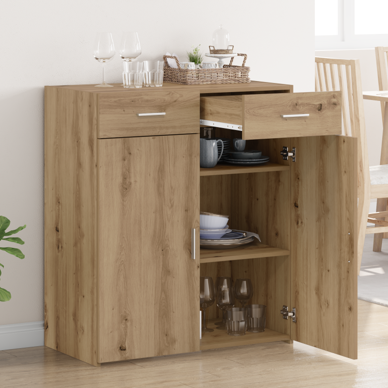 Stauraum Schrank Artisan Eiche 80x42.5x93.5 cm Holzwerkstoff
