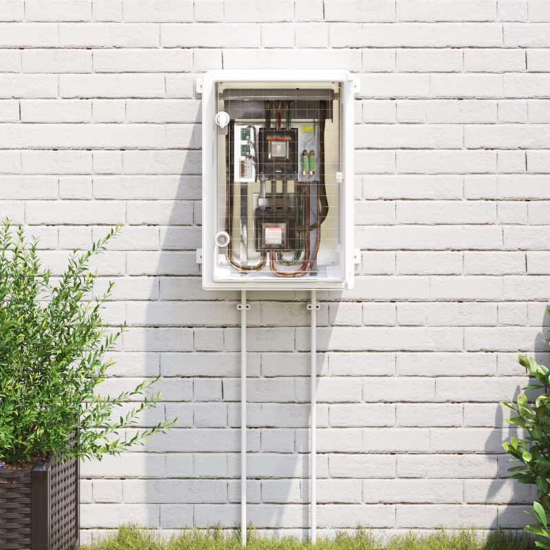 Schiebetür mit Beschlagset ORKDALaus massivem Holz & Glas