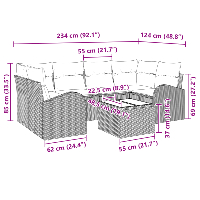 Bettgestell Blau 90x190 cm Stoff