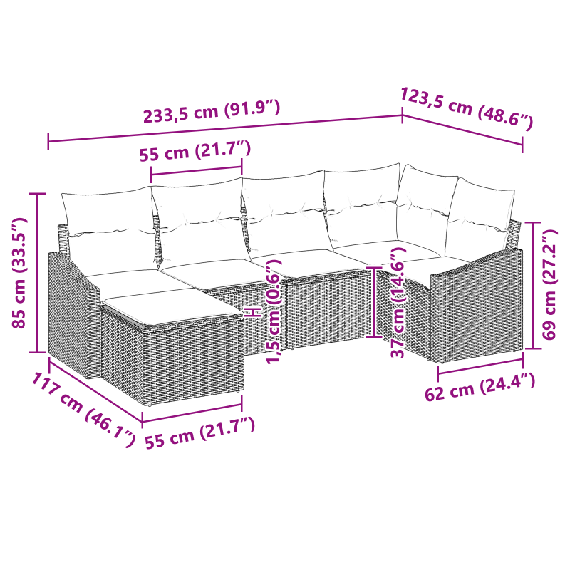Euro Zaun mit 5 U Pfosten Silber 0,4x10 m Stahl