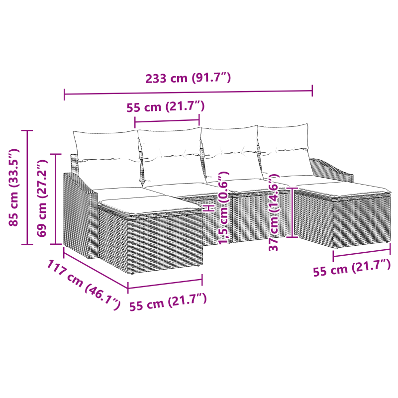Schreibtisch mit Stauraum Geräuchert-Eiche Holzwerkstoff