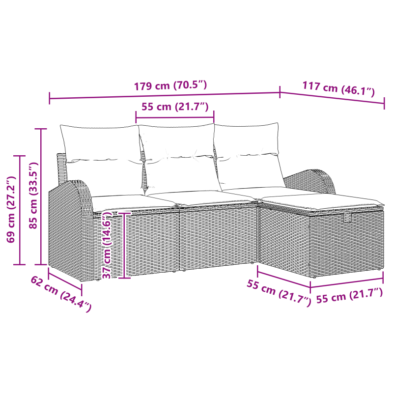 Schiebetür mit Zubehörset 86x211 cm Massivholz Kiefer