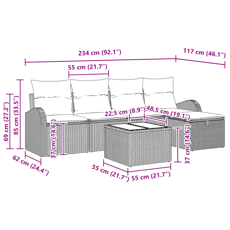 Schiebetür mit Hardware-Set 86x211 cm aus massivem Holz