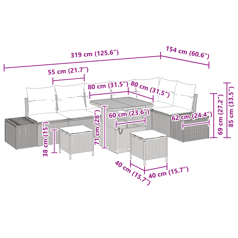Automatische einziehbare Markise Rot 450x350 cm