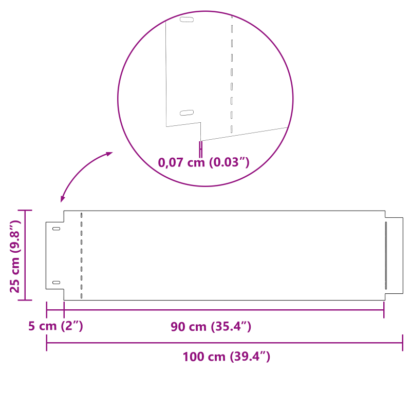Raseneinfassungen 20 Stück 25x100 cm Flexible Verzinkter Stahl