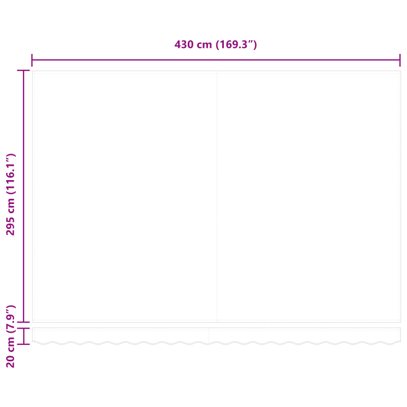 Automatische Einziehbare Markise mit LED Hellgrau 600x300 cm