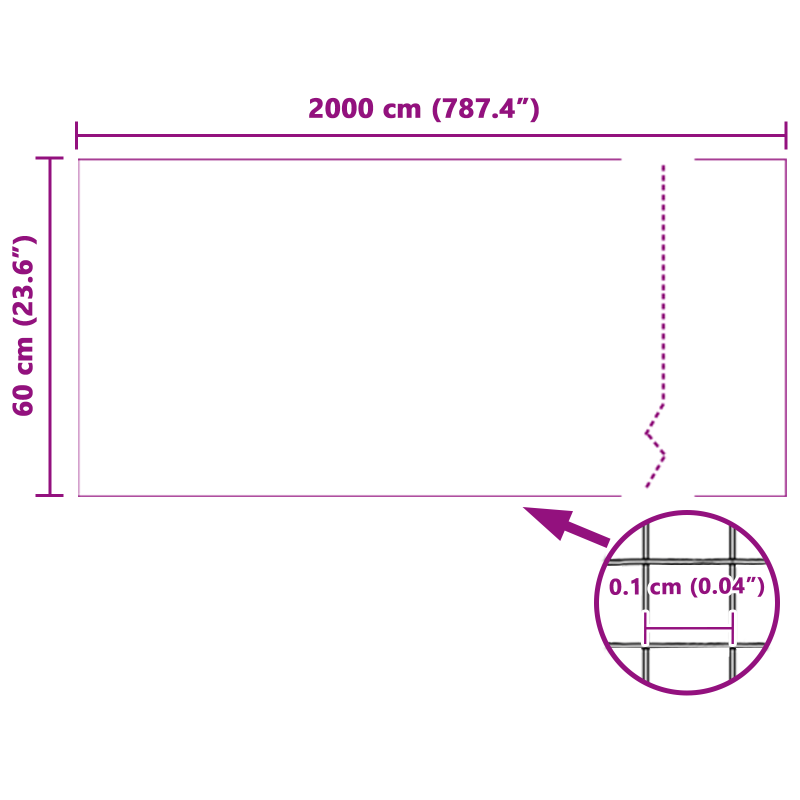 Insektenschutzgitter Weiß 60x2000 cm Glasfaser