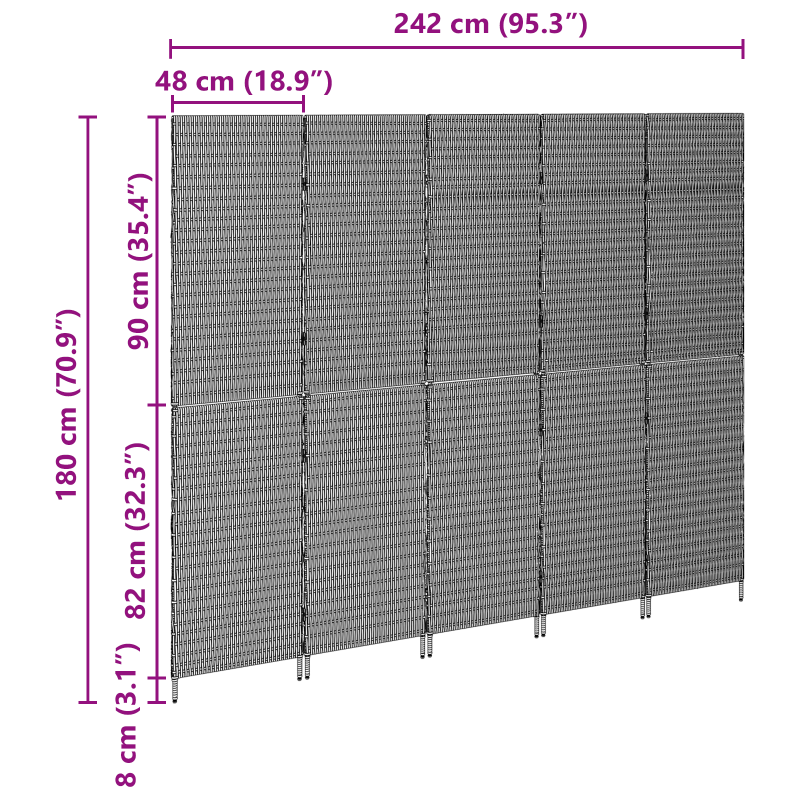 7-teiliges Garten Esszimmer Set aus massivem Akazienholz