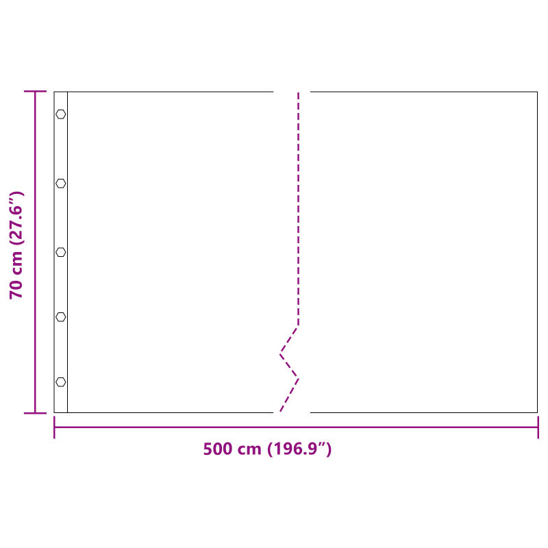 Wurzelsperre mit Verbindungsschienen Schwarz 0,7x5 m 1,5 mm HDPE