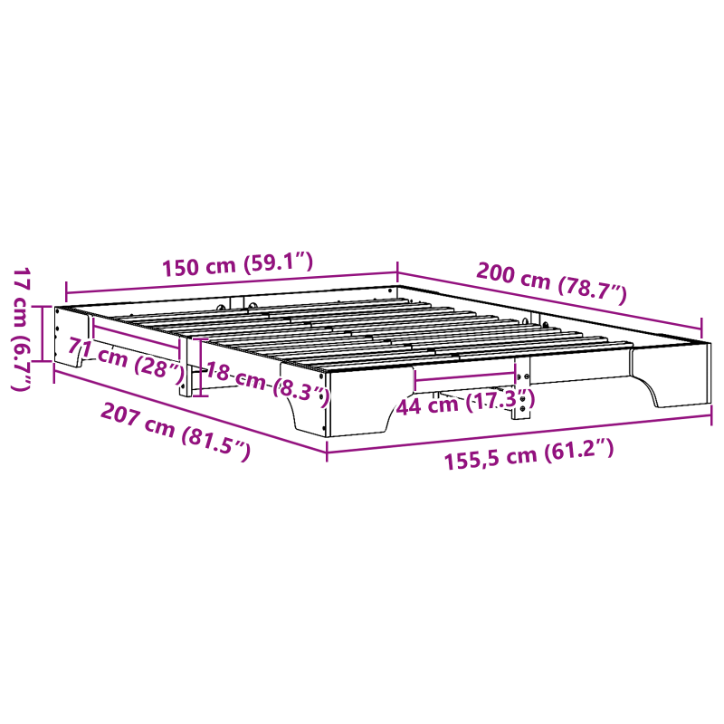 Schiebetür mit Zubehörset ORKDALWeiß 83x202 cm
