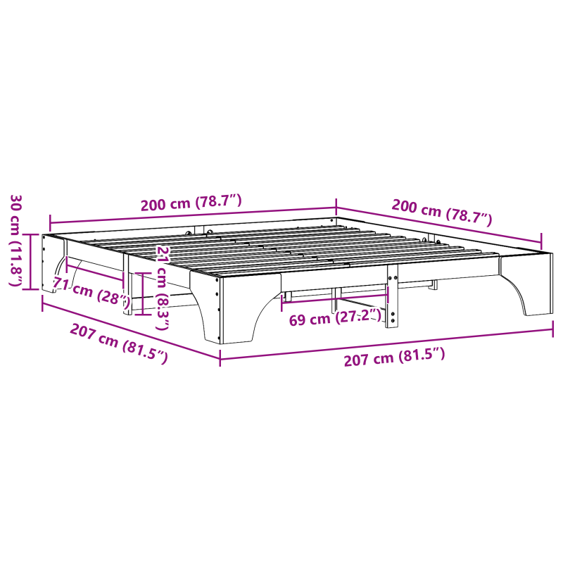 Schiebetür mit Beschlagsatz ORKDAL86x211 cm