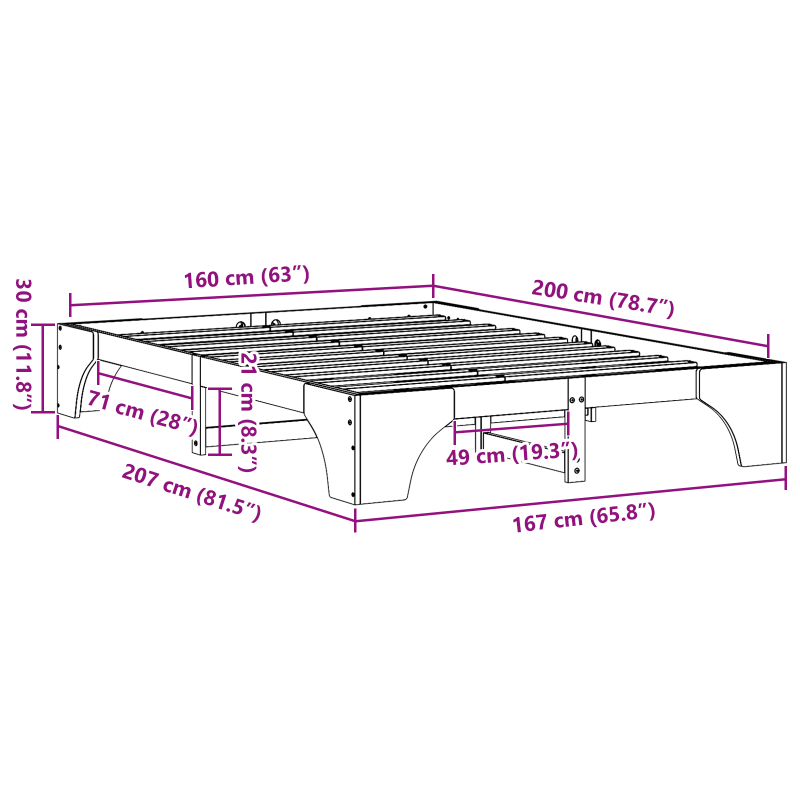 Schiebetür mit Hardware-Set ORKDALWeiß 83x202 cm