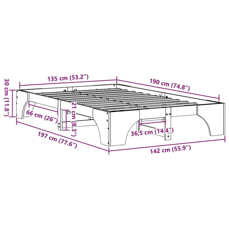 Schiebetür mit Hardware-Set ORKDAL86x211 cm