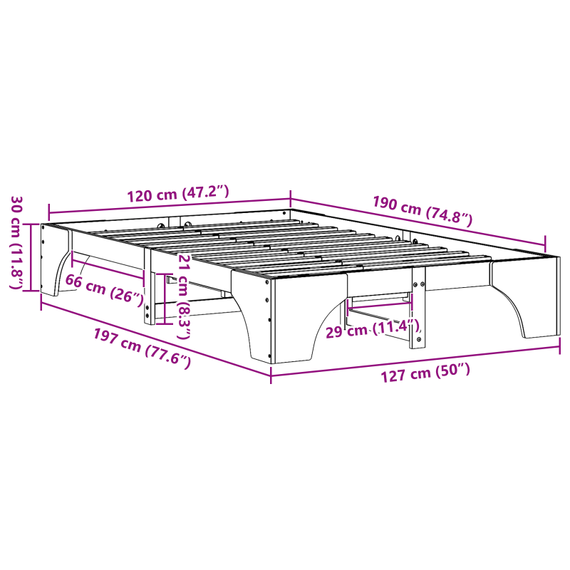 4-teiliges Badezimmermöbel-Set - Altes Holz