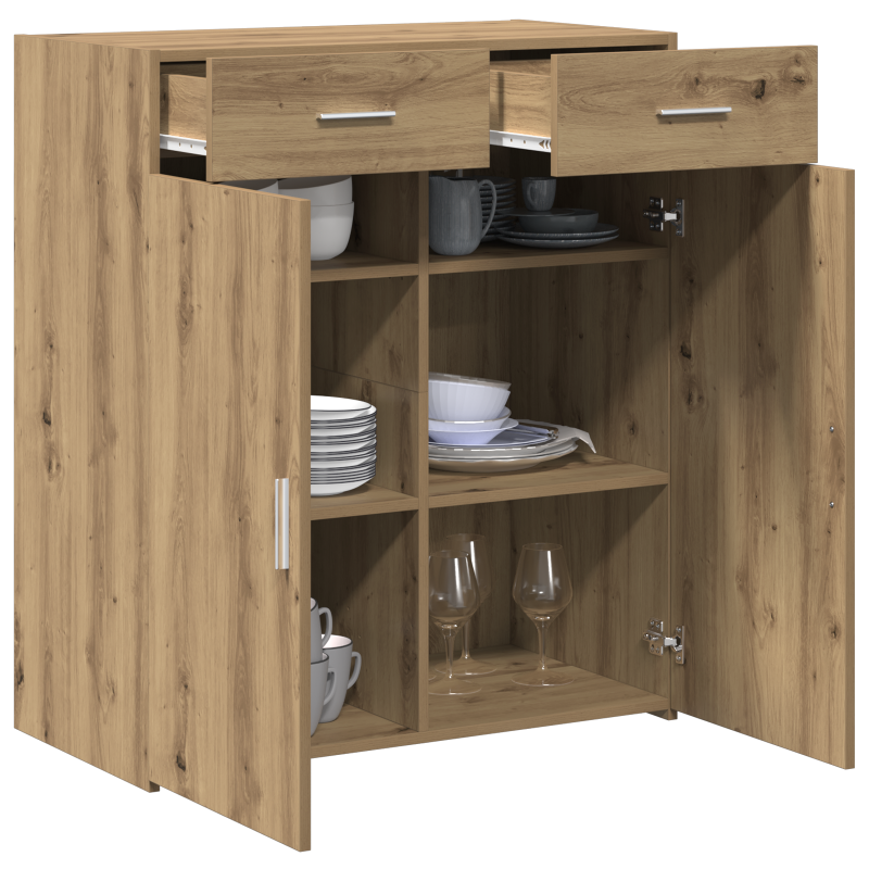 Stauraum Schrank Artisan Eiche 80x42.5x93.5 cm Holzwerkstoff