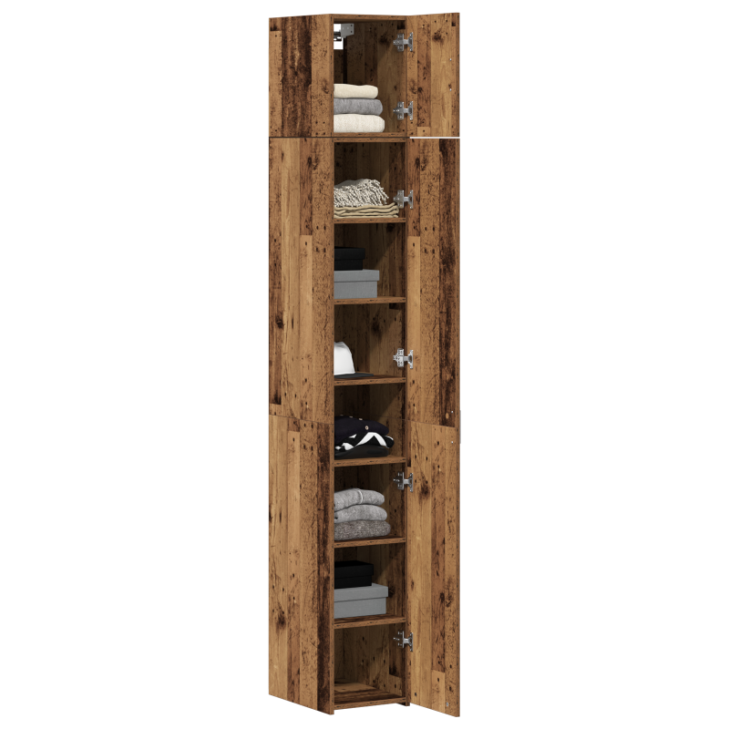 Slim Storage Cabinet Altes Holz 30x42.5x225 cm Ingenieurholz