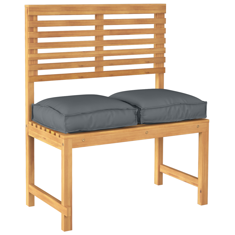 Palettenkissen für Sitz 2 Stk Anthrazit 40x40x8 cm Oxford Stoff