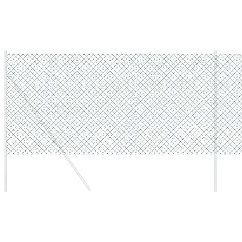 Kettenzaun Grün 1x25 m Stahl