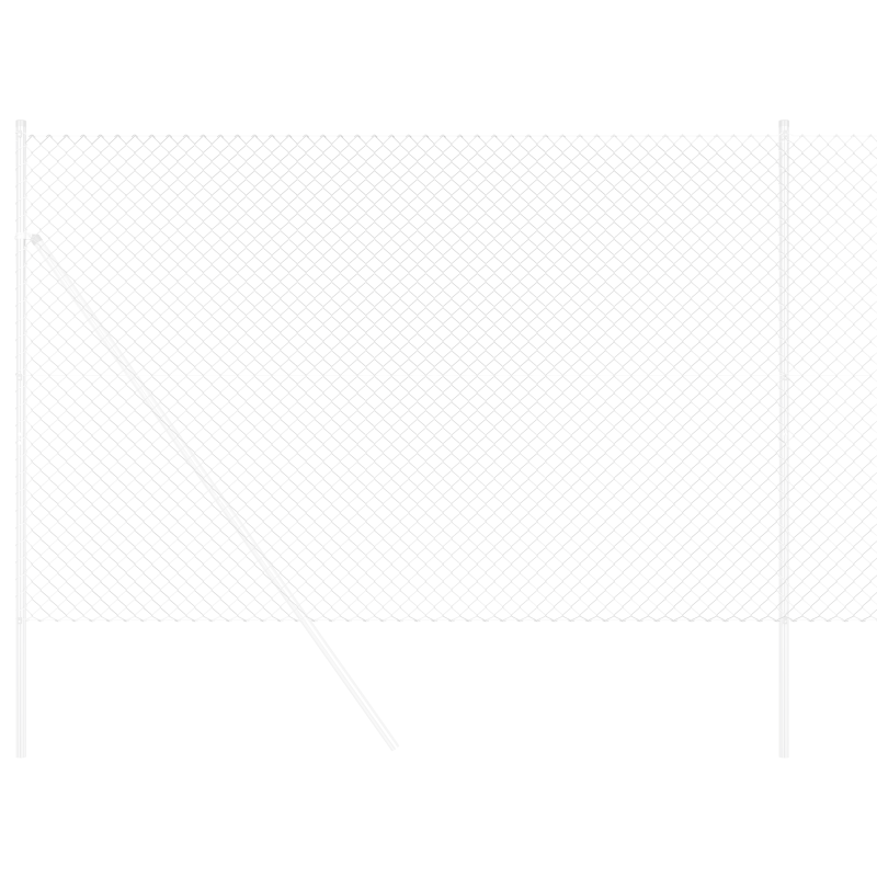 Maschendrahtzaun 1,6x10 m Feuerverzinkter Stahl