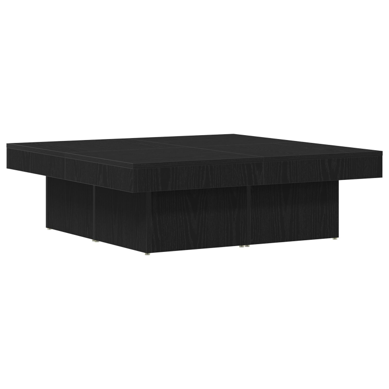 Couchtisch Schwarz Eiche 90x90x28 cm Holzwerkstoff